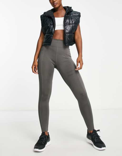 Calvin Klein Mesh-Inset Cropped Leggings - Macy's