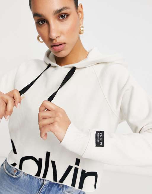 Calvin Klein Performance Womens Plus Cotton Sweatshirt Hoodie