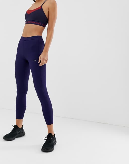 Calvin Klein Performance full legging length | in blue ASOS