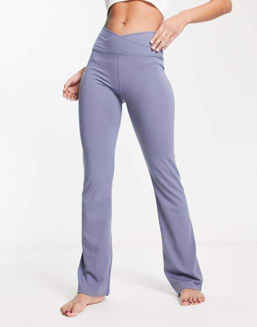 Calvin Klein Performance high rise flared leggings in steel