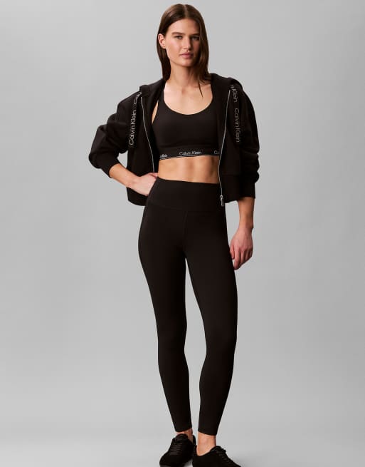 Calvin Klein Performance High support sports bra in black beauty, 2 of 6
