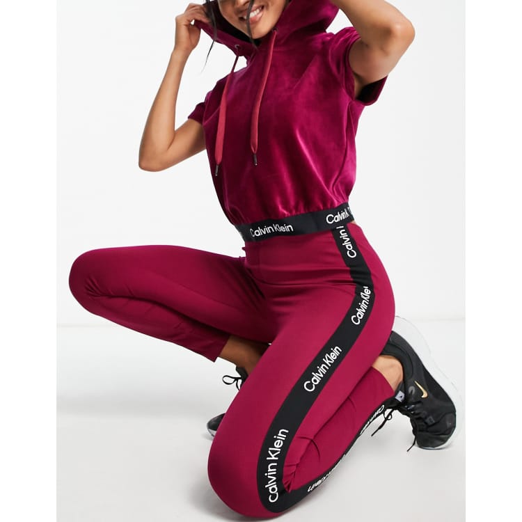 Calvin Klein Performance high waist logo legging in pink - part of a set |  ASOS