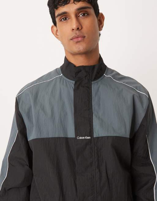 Calvin Klein Performance – Jacke mit Colourblock-Design in Schwarz und Grau, Kombiteil, 5 von 5