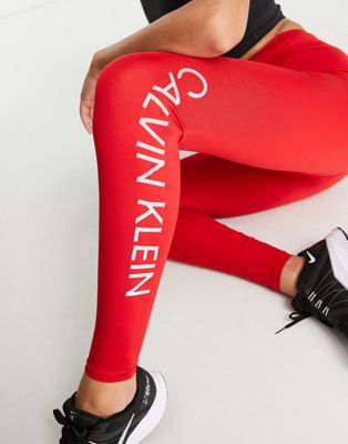 Calvin Klein Performance legging in red