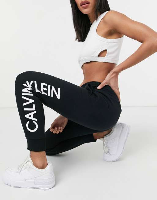 Calvin Klein Performance Womens Colorblocked Logo High-Waist