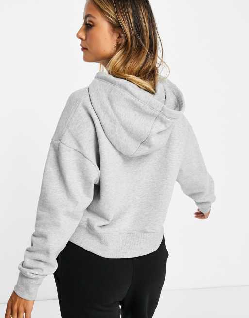 Calvin Klein Performance logo drop shoulder hoodie in gray