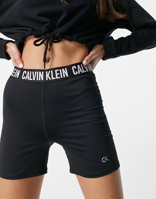 Calvin Klein Performance logo fitted shorts co-ord in black