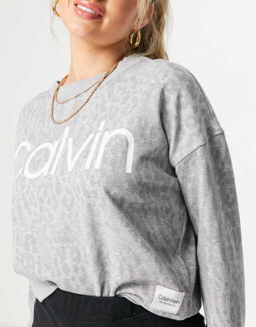 Calvin klein women's store crew neck sweatshirts