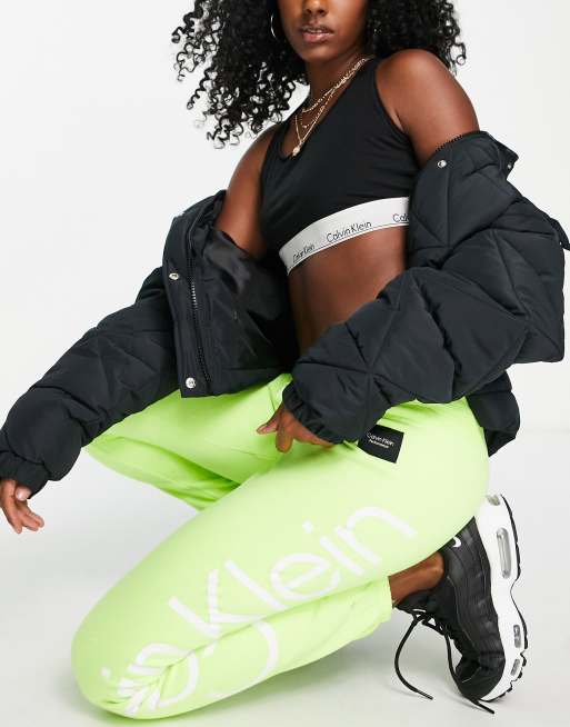 Calvin klein 2024 neon joggers