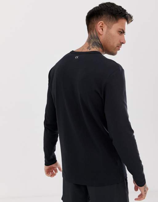 Calvin klein performance on sale long sleeve shirt