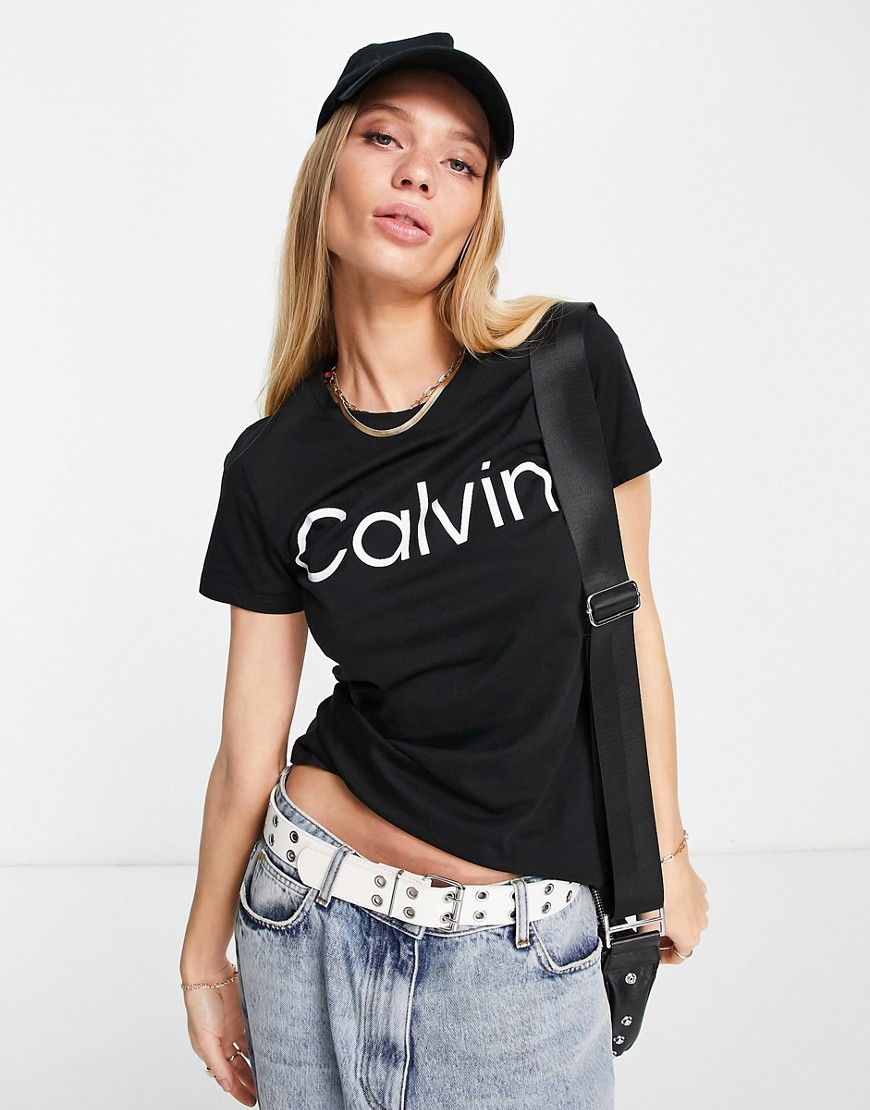 Calvin Klein Performance logo t-shirt in black