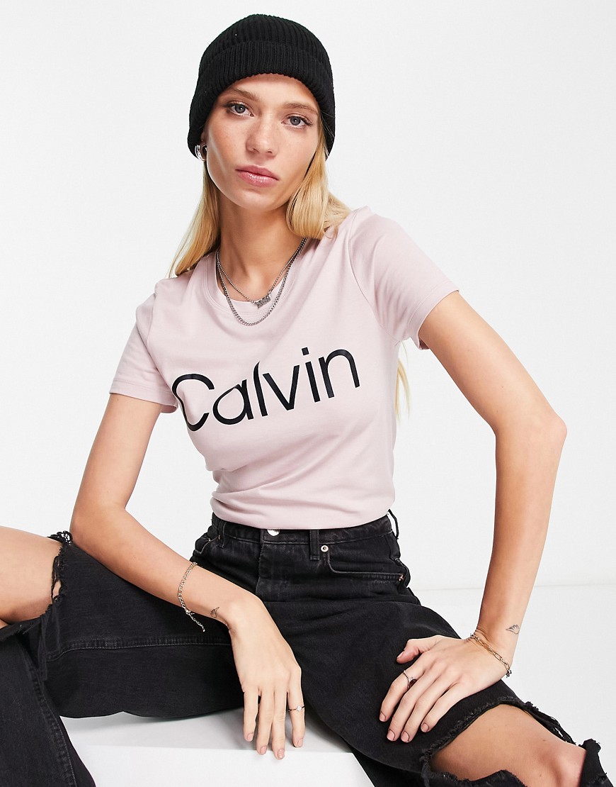 Calvin Klein Performance logo t-shirt in gray