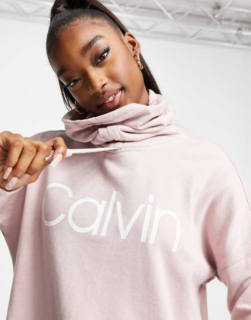 Calvin klein best sale performance cropped hoodie