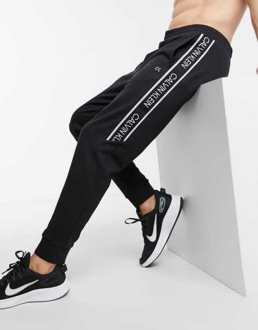 Calvin Klein Performance Logo-tape High-rise Pant in Black