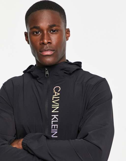 Calvin Klein Performance Pride Capsule Rainbow Logo Hooded Wind