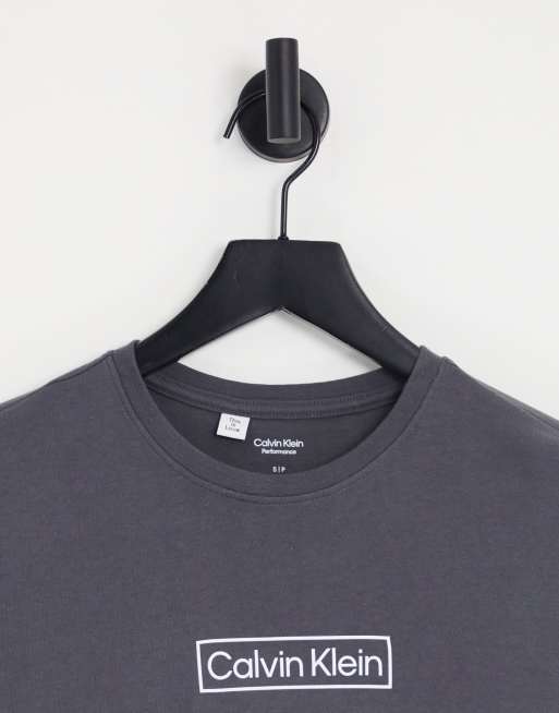 Calvin Klein Performance Pride logo t shirt in black part of a set
