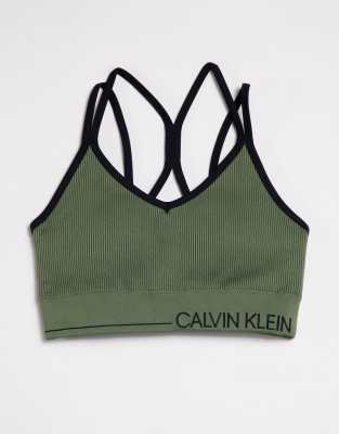 Olive green sales calvin klein bralette