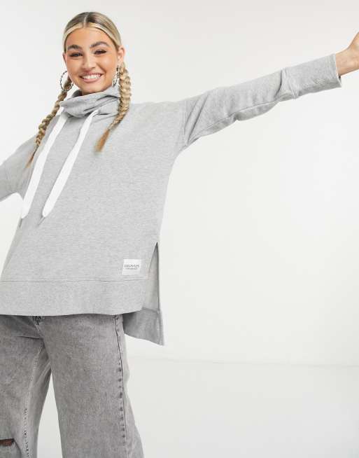 Calvin Klein Performance set funnel neck hoodie in gray ASOS