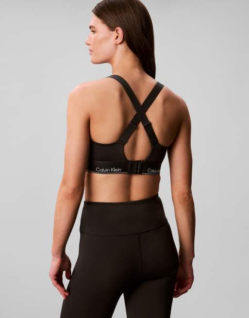 Calvin Klein Performance soutien-gorge de sport à maintien élevé en noir, 4 de 6