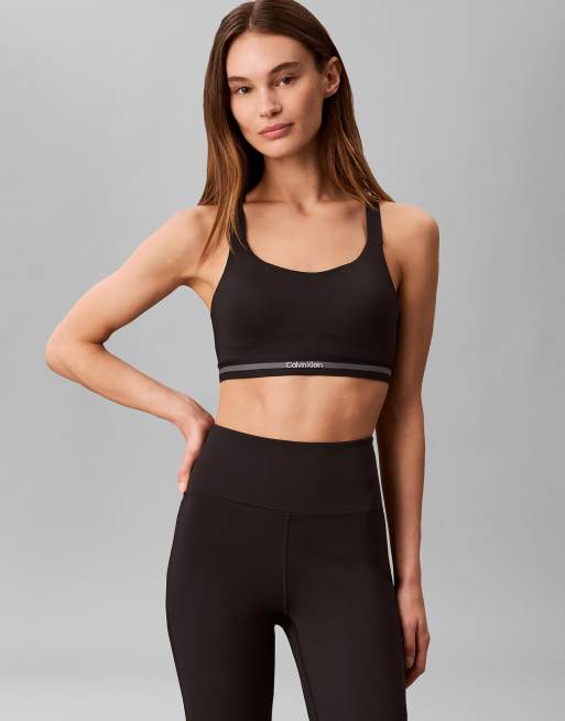 Calvin Klein Performance soutien-gorge de sport convertible à fort maintien noir, 3 de 6