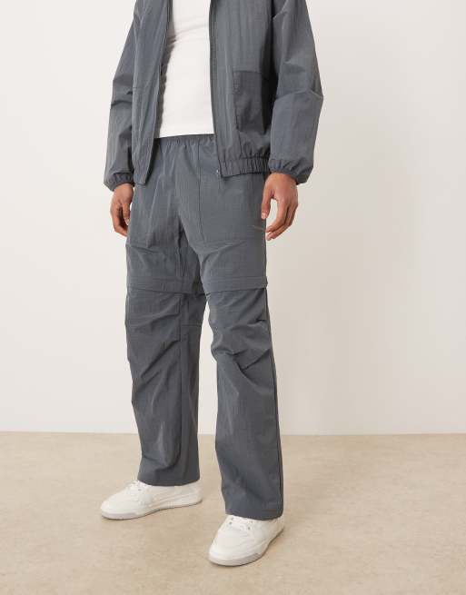 Calvin Klein Performance woven jacket co-ord in grey - GREY, 3 z 3