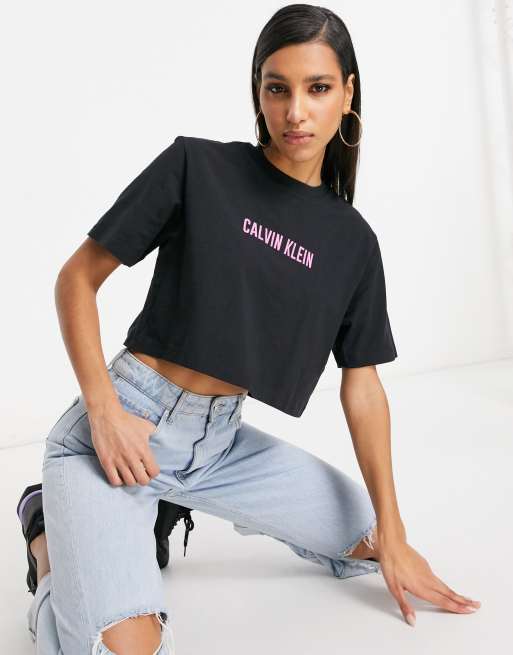 Calvin Klein Performance - T-shirt met korte mouwen in zwart