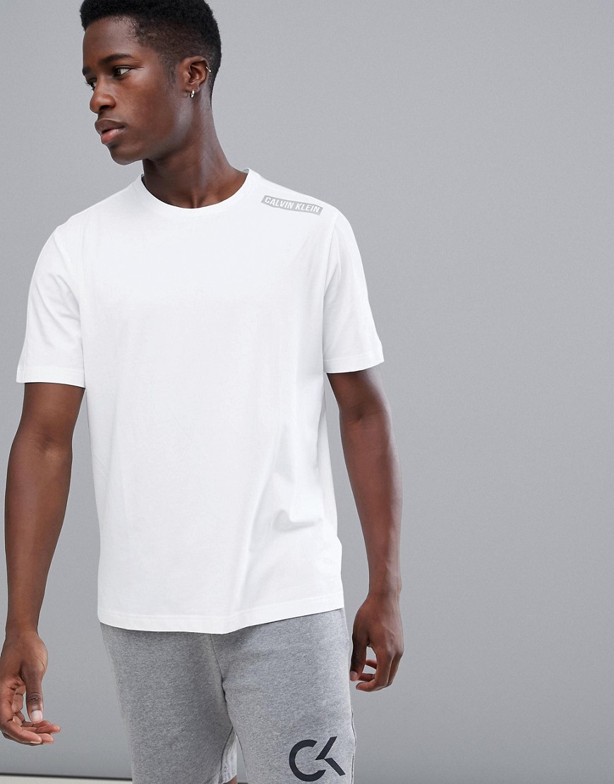 Calvin Klein Performance - T-shirt met logo-Wit