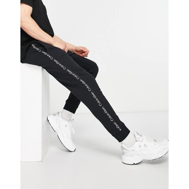 Calvin Klein Performance taping joggers in black ASOS