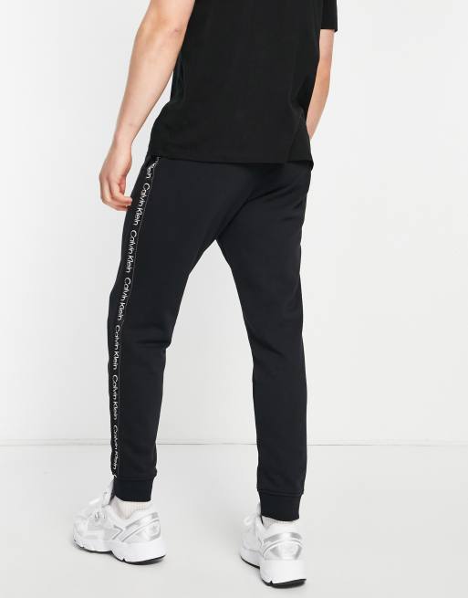 Calvin Klein Performance taping joggers in black ASOS