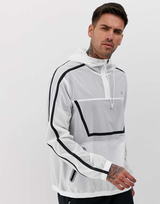 Calvin Klein Performance windbreaker in white | ASOS