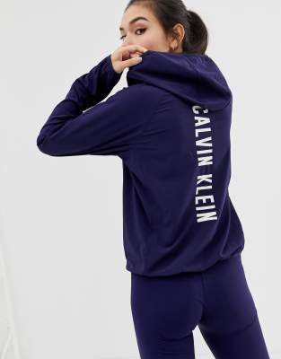 calvin klein blue windbreaker