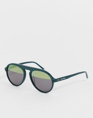 Calvin Klein - Pilotenbril in donkergroen