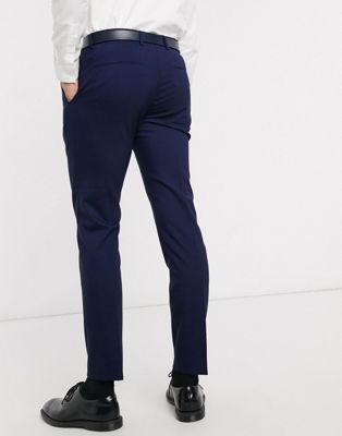Calvin Klein – Pittsburgh – Stretch-Anzughose aus Wolle-Marineblau