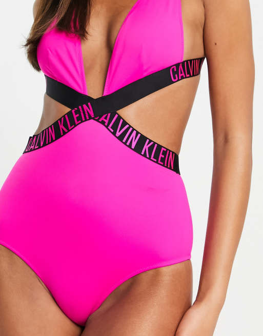 Calvin Klein Plunge One Piece Swimsuit