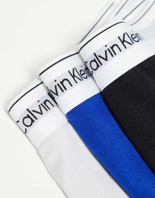 Blue and white striped calvin store klein underwear