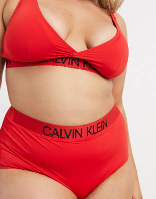maillot de bain calvin klein taille haute