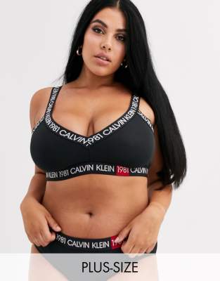 plus size calvin klein bra and panties