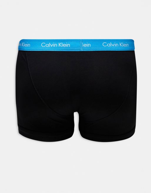 Cuecas Calvin Klein Underwear Plus Trunk Stretch All Black Pack 3UN