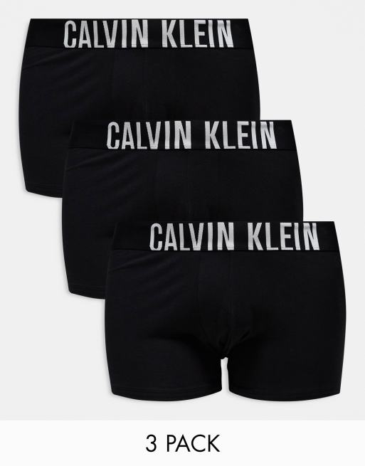 Calvin Klein Plus – Intense Power – Zestaw 3 par rozciągliwych bawełnianych bokserek w kolorze czarnym
