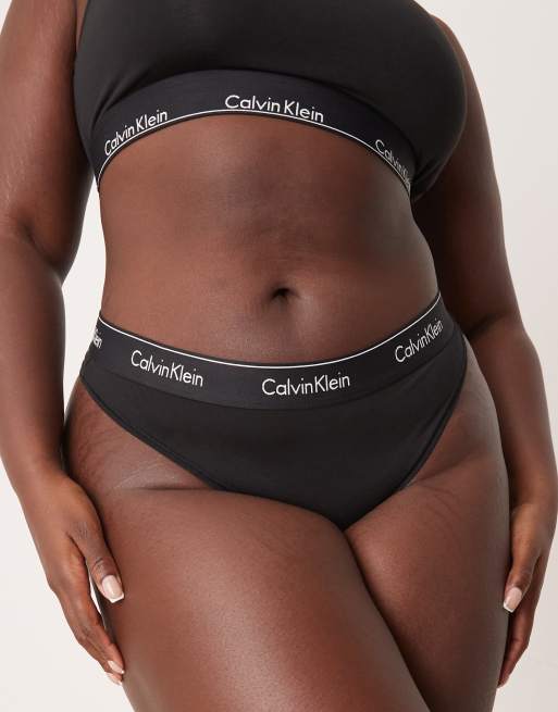Calvin Klein Plus - Modern Cotton - Sorte bikinibriefs med logo-taljebånd, 2 af 4