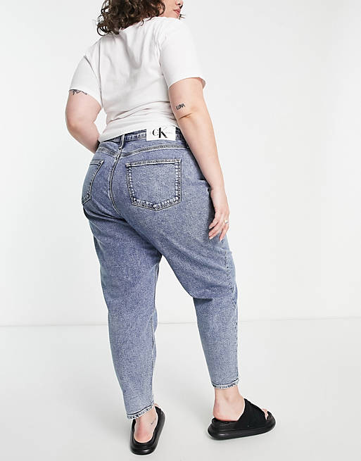 Calvin Klein Donna Abbigliamento Pantaloni e jeans Jeans Jeans boyfriend Mom Jeans Plus Size 