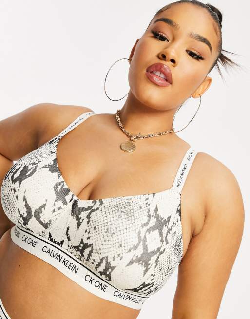 Plus Size CK One Cotton Bralette