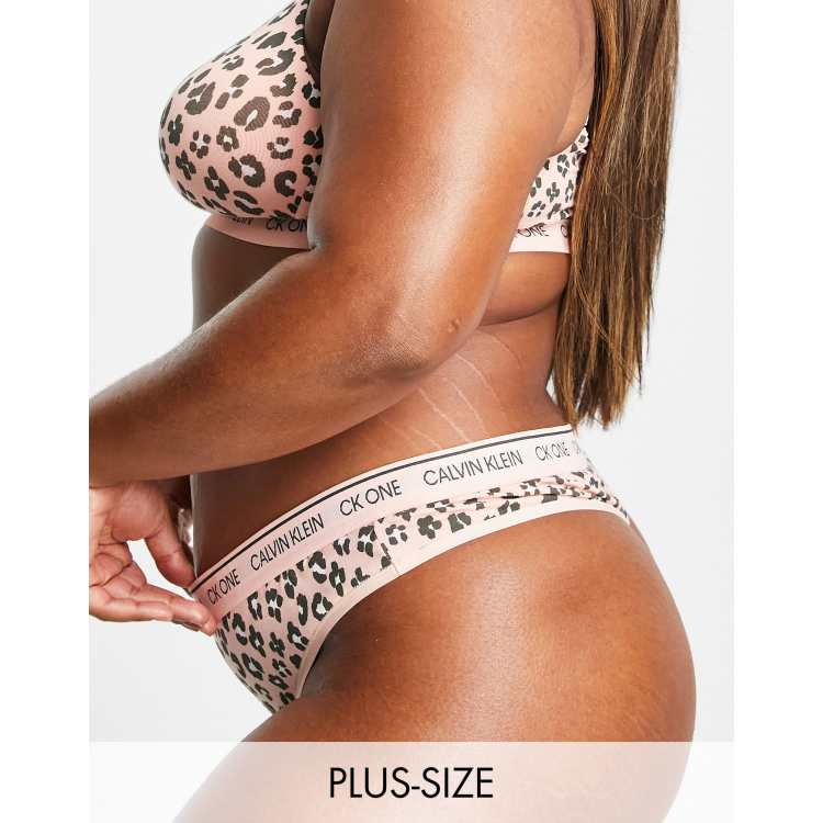 Plus Leopard Print Panty