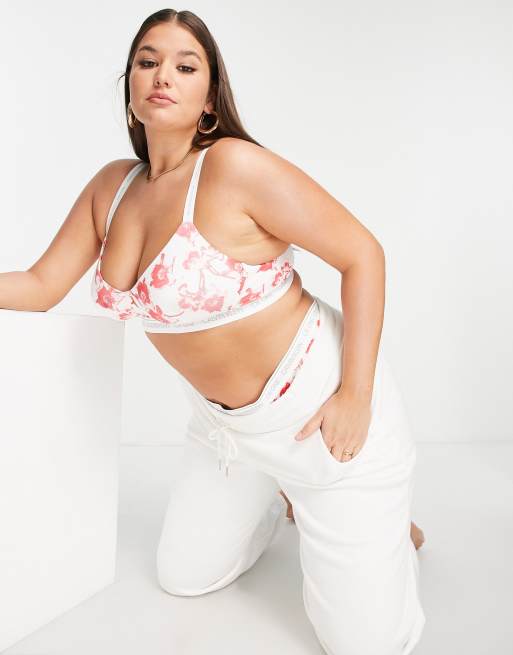 Calvin Klein Plus Size Ck One Cotton Lightly Lined Bralette in