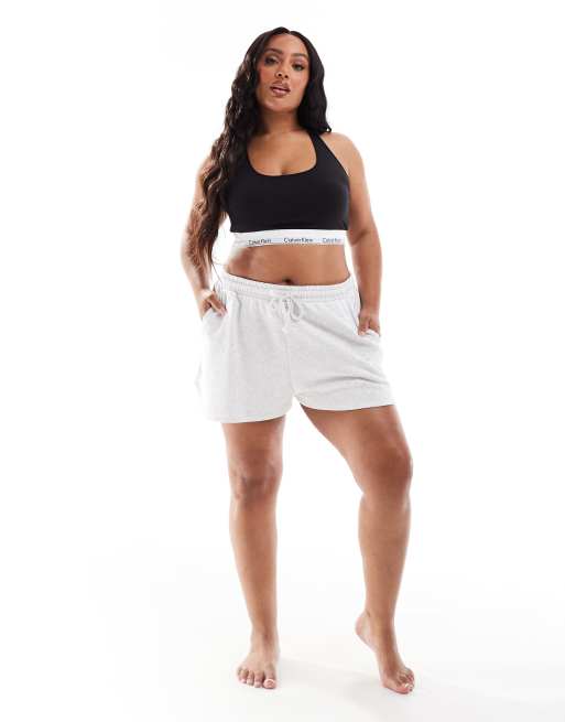 Calvin Klein – Plus Size – Czarna, nowoczesna braletka z bawełny, 2 z 4