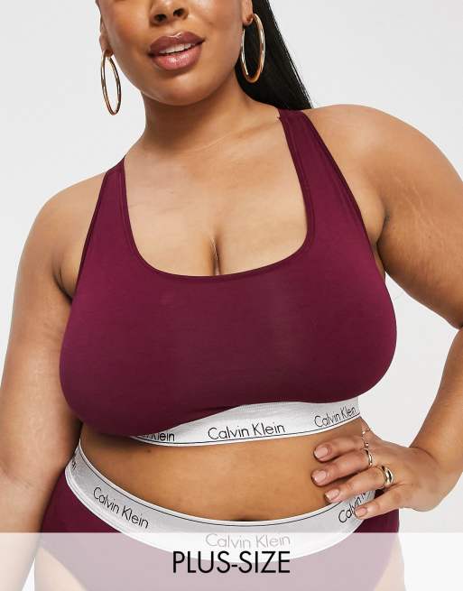 Calvin Klein Metallic Burgundy Set