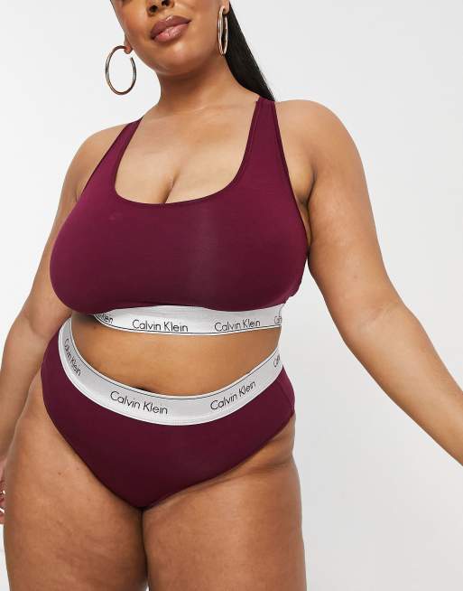 Burgundy calvin 2024 klein bralette