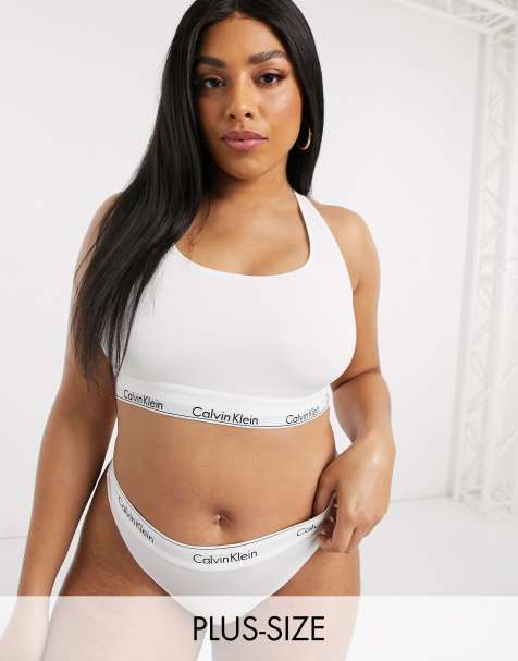 Top Plus Size Calvin Klein Cropped Feminino - Top Cropped - Magazine Luiza