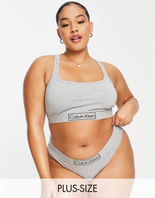 Calvin Klein Underwear Reimagined Heritage Bikini Grey Heather Women's