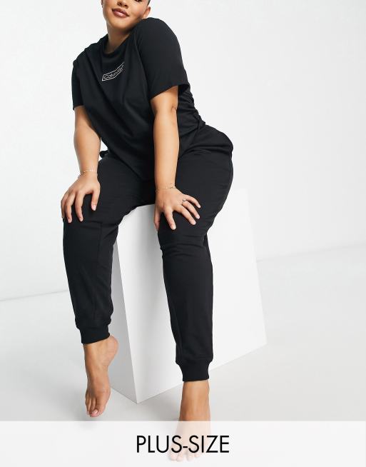 Calvin Klein Plus Size Reimagined Heritage loungewear set in black | ASOS